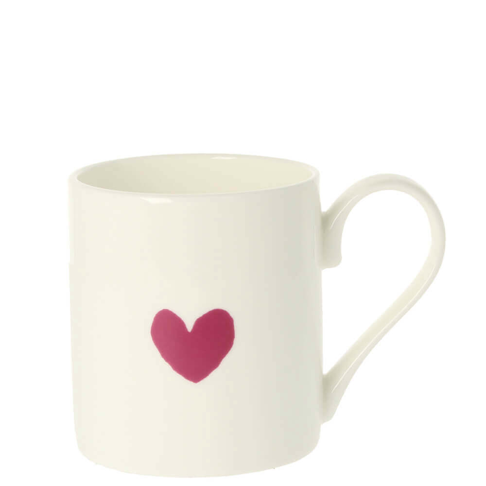 McLaggan Small Maroon Heart Mug 300ml